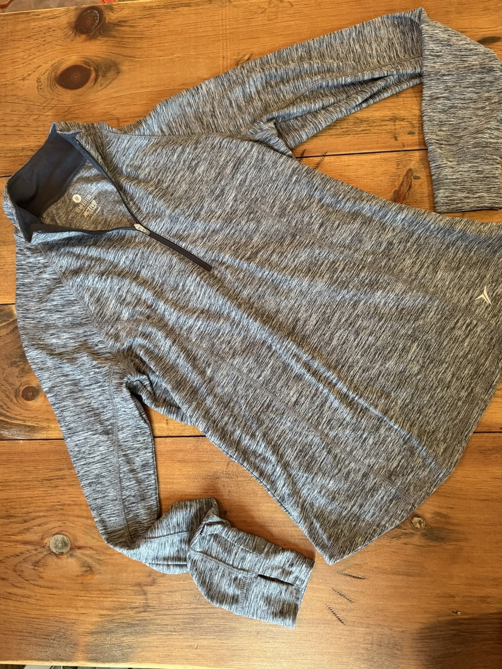 Old Navy Active Gray Black Full-Zip Hoodie Like New